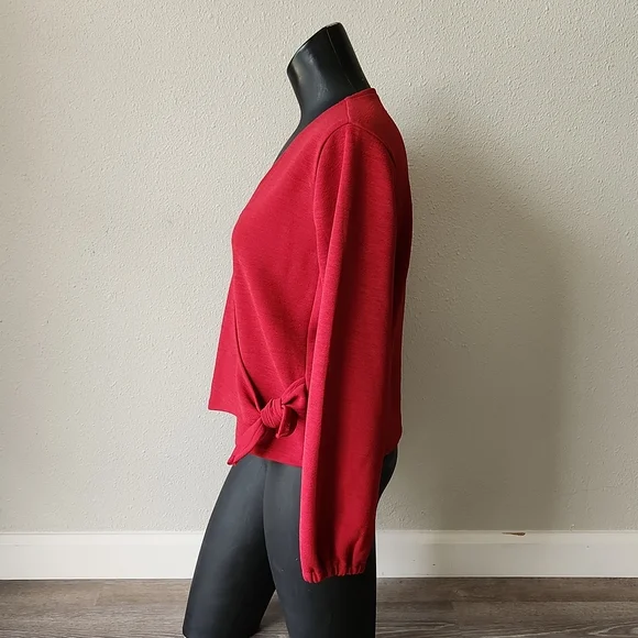Madewell Texture & Thread Crepe Wrap Top Size S - Picture 8 of 12